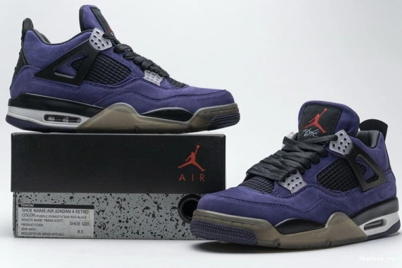 Purple AJ4-766302 Scott Jordan x 4 Travis Air AJ4-766302 Retro 0624